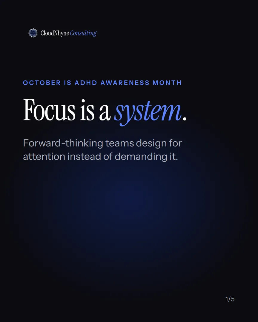 Cover: Focus is a system, for ADHD Awareness Month