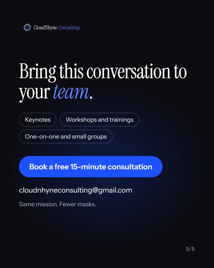 Bring this conversation to your team, with a booking button